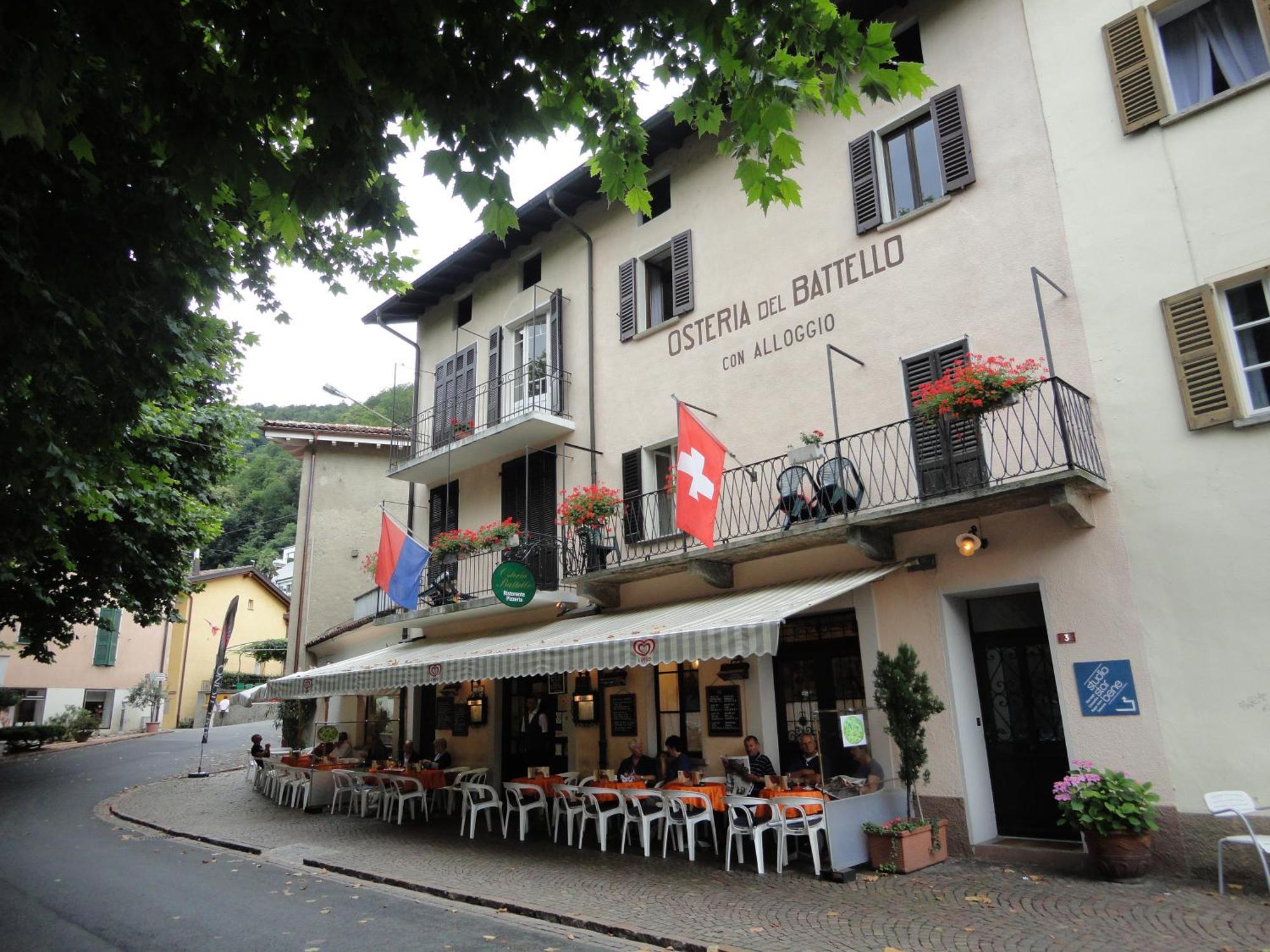 Hotel Osteria Battello Caslano Exterior foto